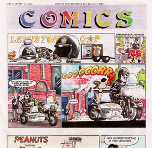 Comic strip illustration by Jorge Pacheco