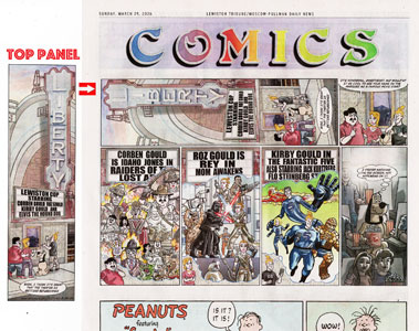 Comic strip illustration by Jorge Pacheco